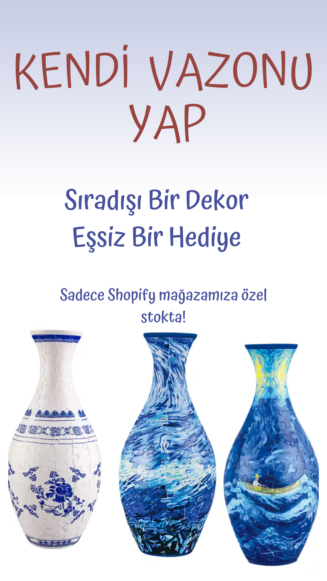 3D Yapboz Vazo – 160 Parça DIY Çiçek Aranjmanı, Ev Dekoru ve Hediye Seçeneği DIY Su Geçirmez Dekoratif Çiçeklik | Eğlenceli Aktivite & Anlamlı Hediye
