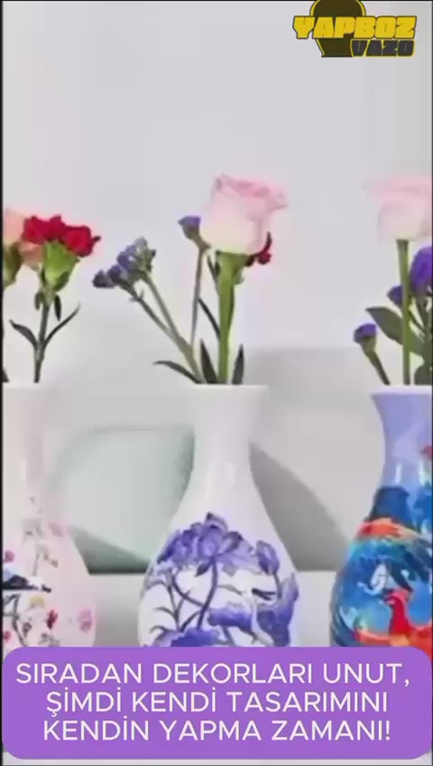 3D Yapboz Vazo – 160 Parça DIY Çiçek Aranjmanı, Ev Dekoru ve Hediye Seçeneği
